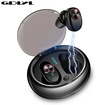 

GDLYL V5 Bluetooth 5.0 Wireless Headphones play 6 hours Ture TWS Bluetooth Headset Earphone Port Cordless Best earbuds for sport