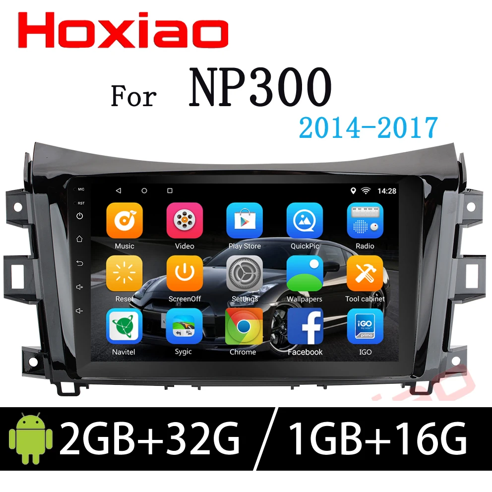 Hoxiao Android 6 1 для Nissan NAVARA NP300 2014 2017 GPS HD мультимедийный плеер карта навигации WIFI BT noDVD 9