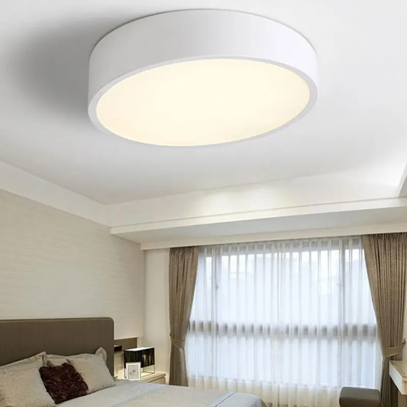 

Modern Geometric LED Ceiling Light Fixtures 220V Round Ceiling Lamp for Bedroom Living Room Home Deroration Luminaire
