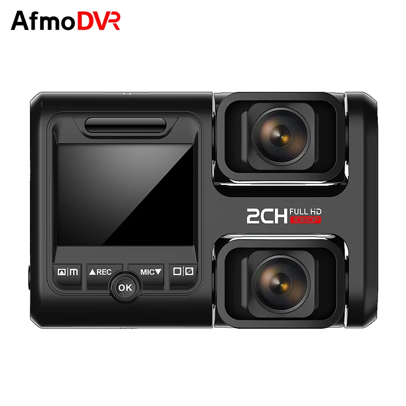 AfmoDVR DVRs Автомобильная камера 4 к Dash Cam gps двойной объектив Автомобильный dvr