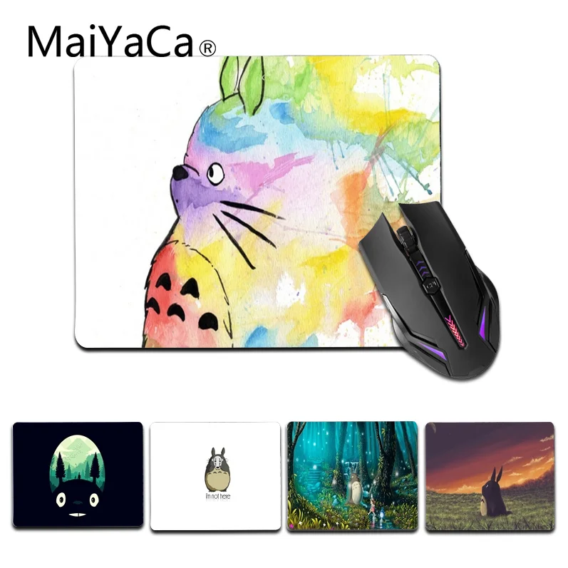 

MaiYaCa Vintage Cool Colorful Totoro Customized laptop Gaming small mouse pad Size for 18x22cm 25x29cm Small Mousepad