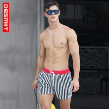 Desmiit одежда заплыва Боксер шорты для женщин мужские плавки плюс размеры полосатый быстрый сухой купальник Человек пляжная сёрфинг б