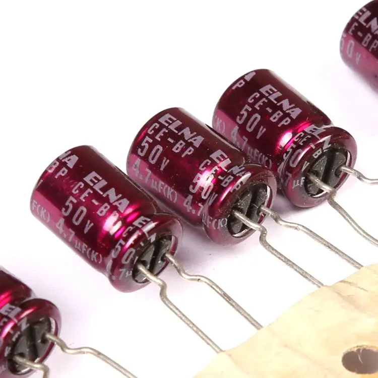 10 шт./30 шт. Оригинальный ELNA 50V4.7UF RBD BP Promise фиолетовый халат аудио электролитический