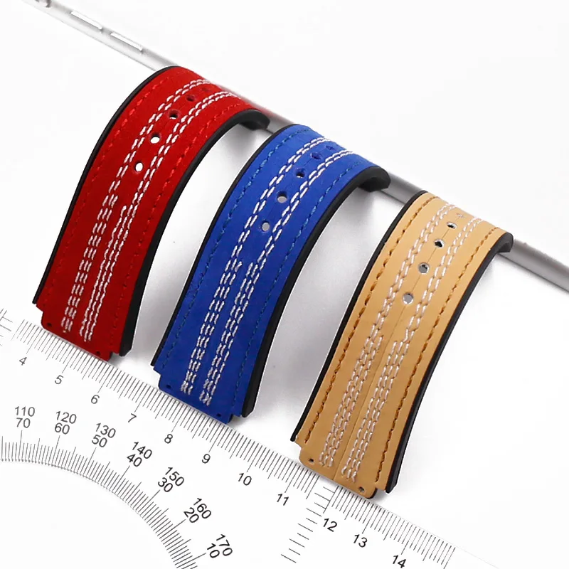 Rubber strap men's watch accessories leather strap female buckle for HUBLOT big explosion series 19mmx25mm waterproof bracelet Rubber strap men's watch accessories leather strap female buckle for HUBLOT big explosion series 19mmx25mm waterproof bracelet