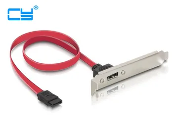 

2pcs/lot Support SATA II internal to eSATA II external PCI Bracket Slot SATA II extension Cable 40cm