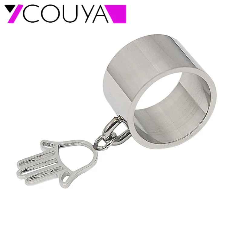 COUYA Women Elegant Ring Unique Design Hand Pendant Width Finger Rings Vintage Party Wedding For Fashion Jewelry | Украшения и