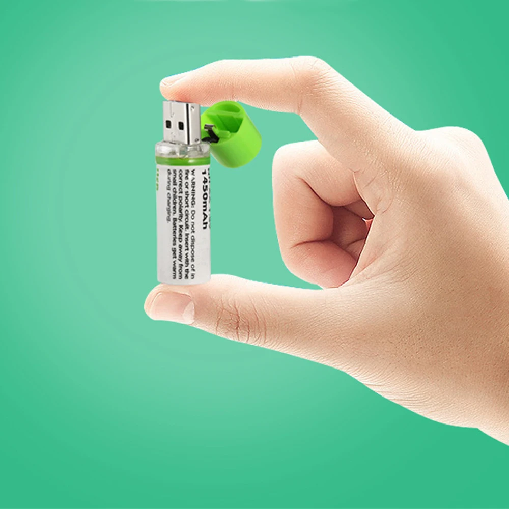 1 шт. аккумуляторная батарея AA Nimh 2 В 1450 мАч Ni MH USB мАч|Перезаряжаемые батареи| |