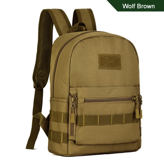 10л мужской женский нейлоновый рюкзак для путешествий для спорта на открытом воздухе, туризма, кемпинга, альпинизма, сумка для путешествий, тактический рюкзак - Цвет: Wolf Brown