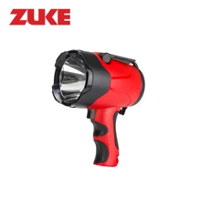 ZuKe 10W Powerful Long-range Led Spotlight Alkaline Battery Heavy Duty Searchlight Night Lamp For Camping Hiking Flash Light
