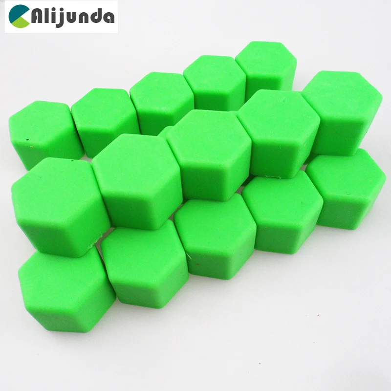 20x Universal 19mm Silicone Hexagon Wheel Nut Bolt Cover For Peugeot