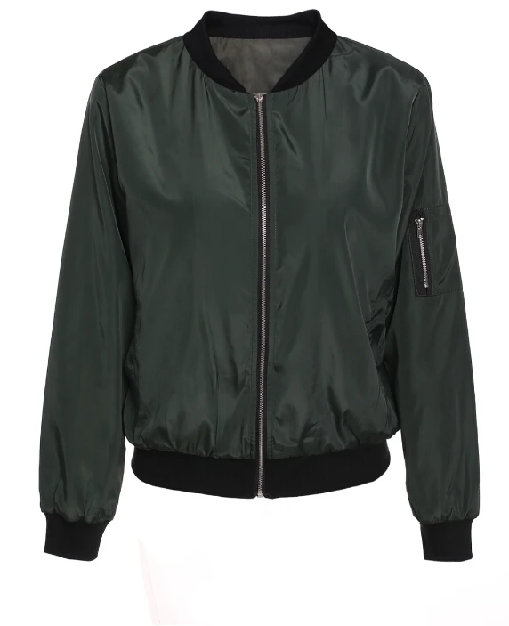 Ideal  Danjeaner Windbreaker Coats 2018 Autumn Winter Women Thin Jacket Bomber Long Sleeve Coat Casual Sta