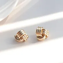 Nuevos pendientes de tubo de Metal de moda Hip Hop Vintage geométricos para fiesta para mujeres joyas plateadas doradas