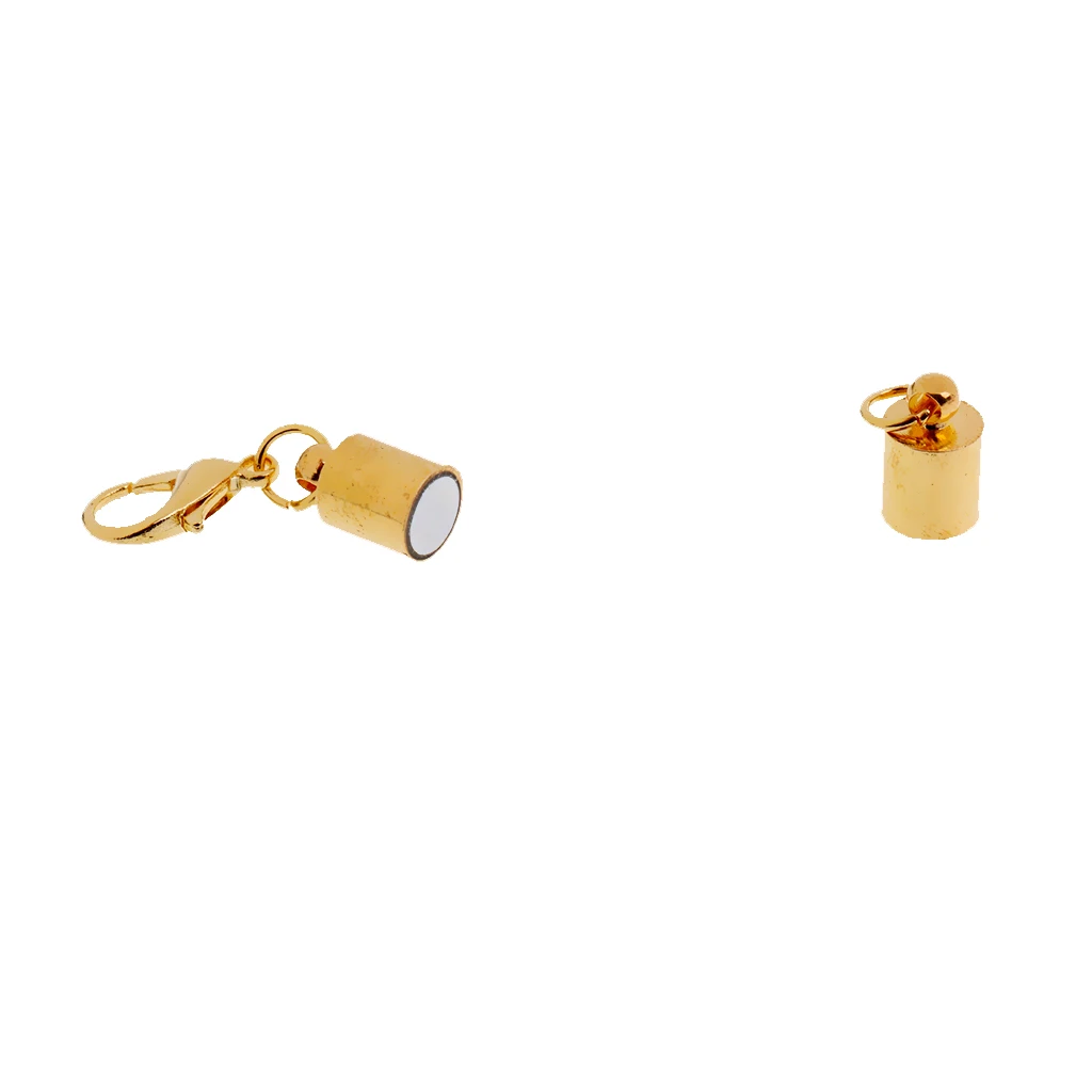 4pcs Magnetic Clasps Jewellery Findings Gold Tone Alloy Extender Link Chains