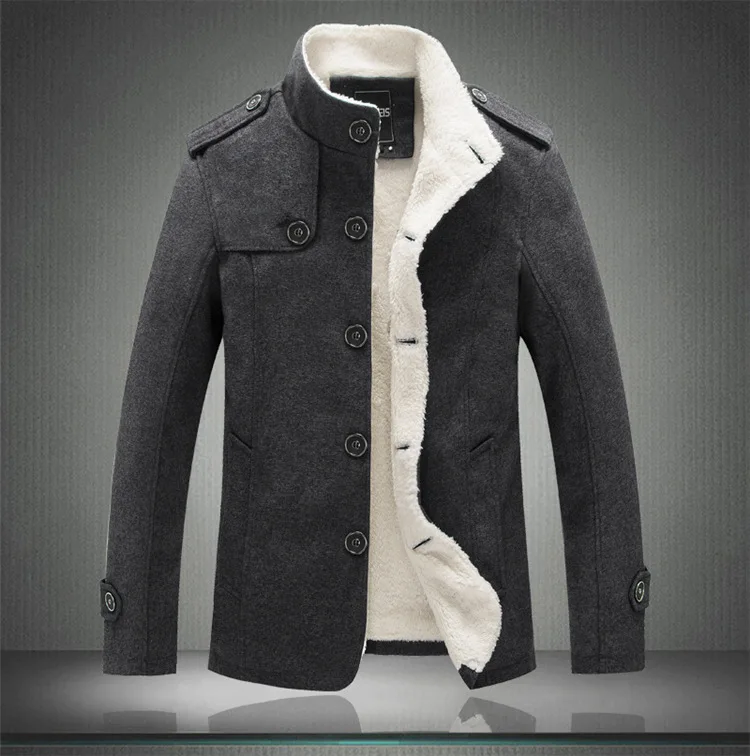 BOLUBAO, зимнее Мужское пальто, модная брендовая одежда, на флисовой подкладке, толстое, теплое, шерстяное пальто, мужское, полушерстяное, пальто
