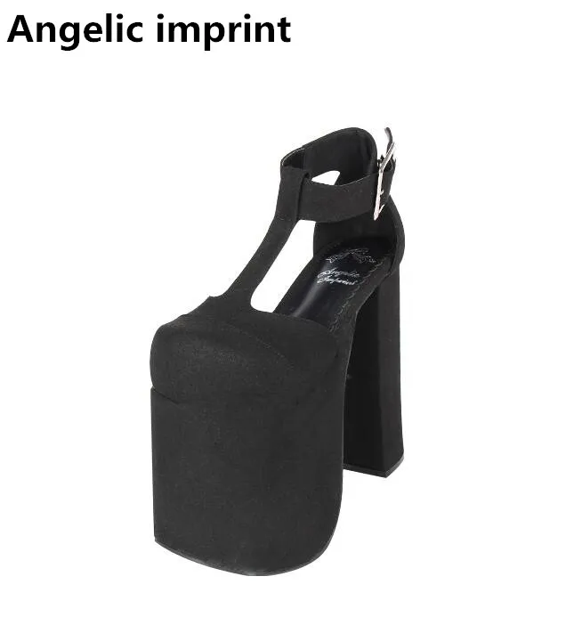 

Angelic imprint mori girl lolita shoes woman cosplay shoes lady high heels wedges Pumps women princess dress shoes 15cm 33-47