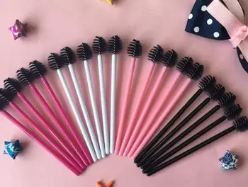 

20000pcs/lot New Apple-shaped disposable eyelash brush eyelash roll color eyelash brush