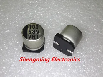 

100 PCS 63V 100UF SMD 10x10 mm chip Aluminum Electrolytic Capacitor 10*10