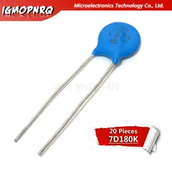 20 штук Варистор 07D180K 18V piezoresistor 07D180 7D180