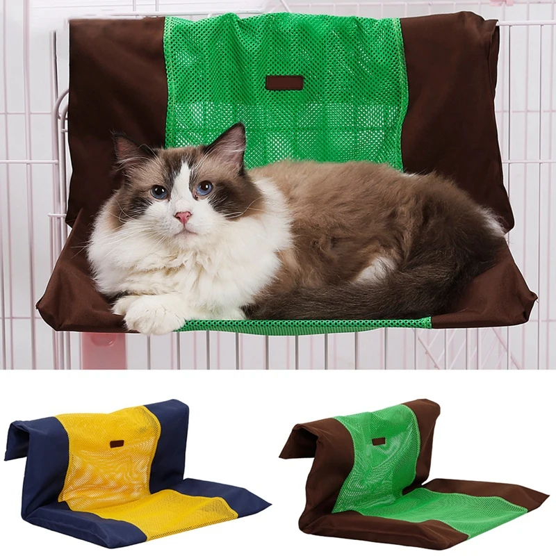 

Pet Durable Cat Hanging Beds Chairs Pets Hammock, Detachable Washable Balcony Kitten Swing Bedspread