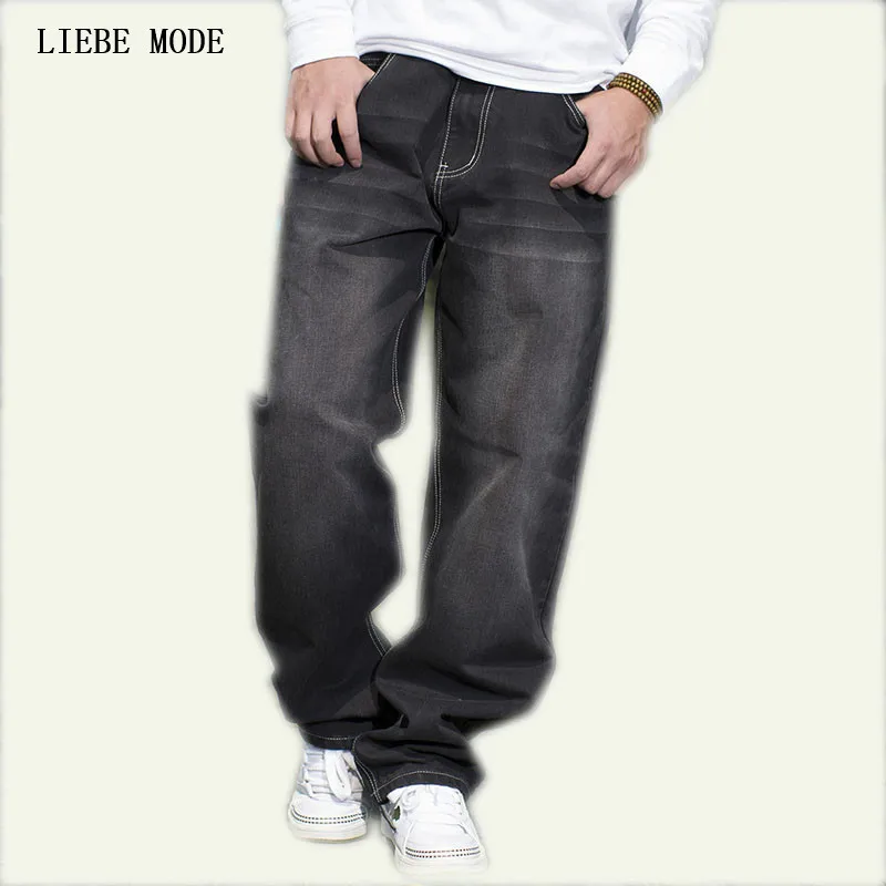 2016 European Style Plus Size Mens Loose Fit Jeans Brand High Quality