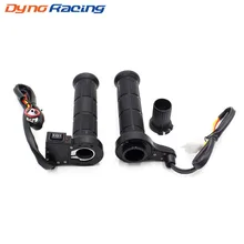 Универсальный мото rcycle с подогревом Ручка Бар мото велосипед нагревательные ручки 7/" 22 мм Горячий нагрев Литые ручки руль грелки