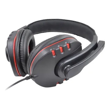 

VOBERRY Game Headset 3.5 Mm Universal Headphone microphone, Artificial Leather Padded Ears Thicker And Larger