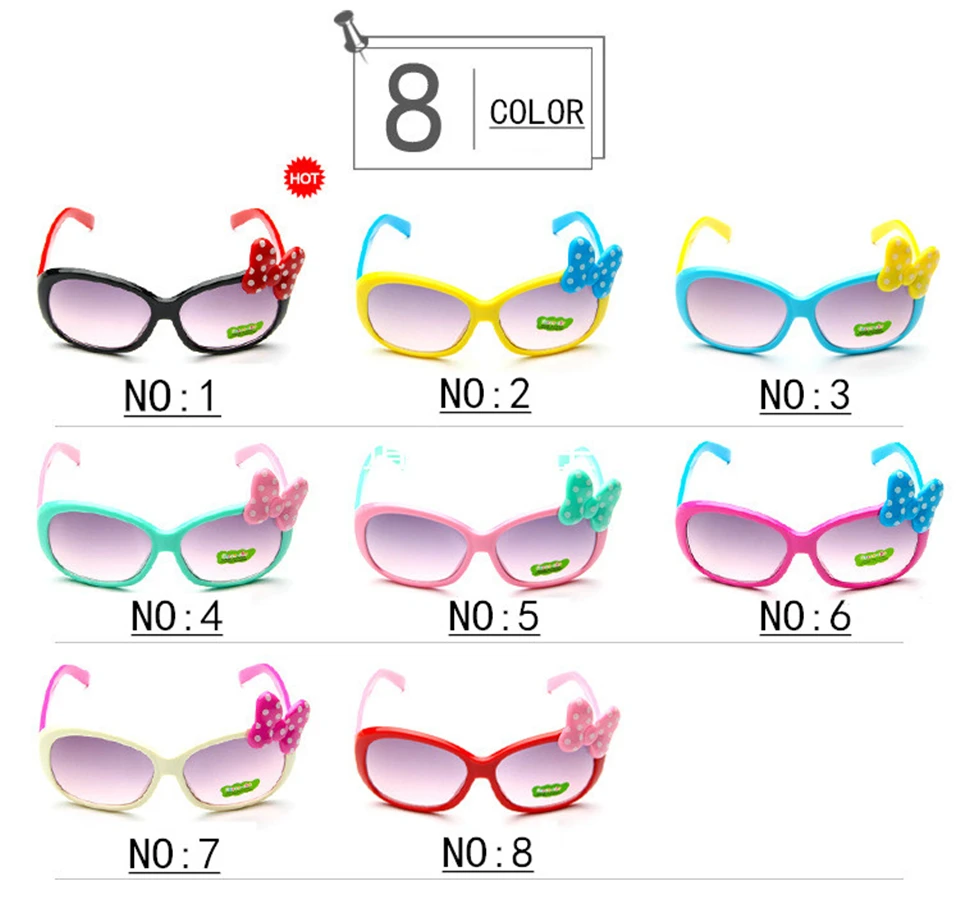ALIKIAI 2018 retro brand design lovely fashion butterfly bow tie Sunglasses girls go out to play 8 colors UV400 (2)