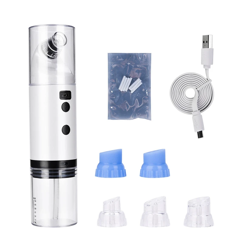 

USB Rechargeable Face Peeling Machine Facial Cleanser Vacuum Suction Pore Cleaning Light Therapy Beauty Salon Skin Care Tool