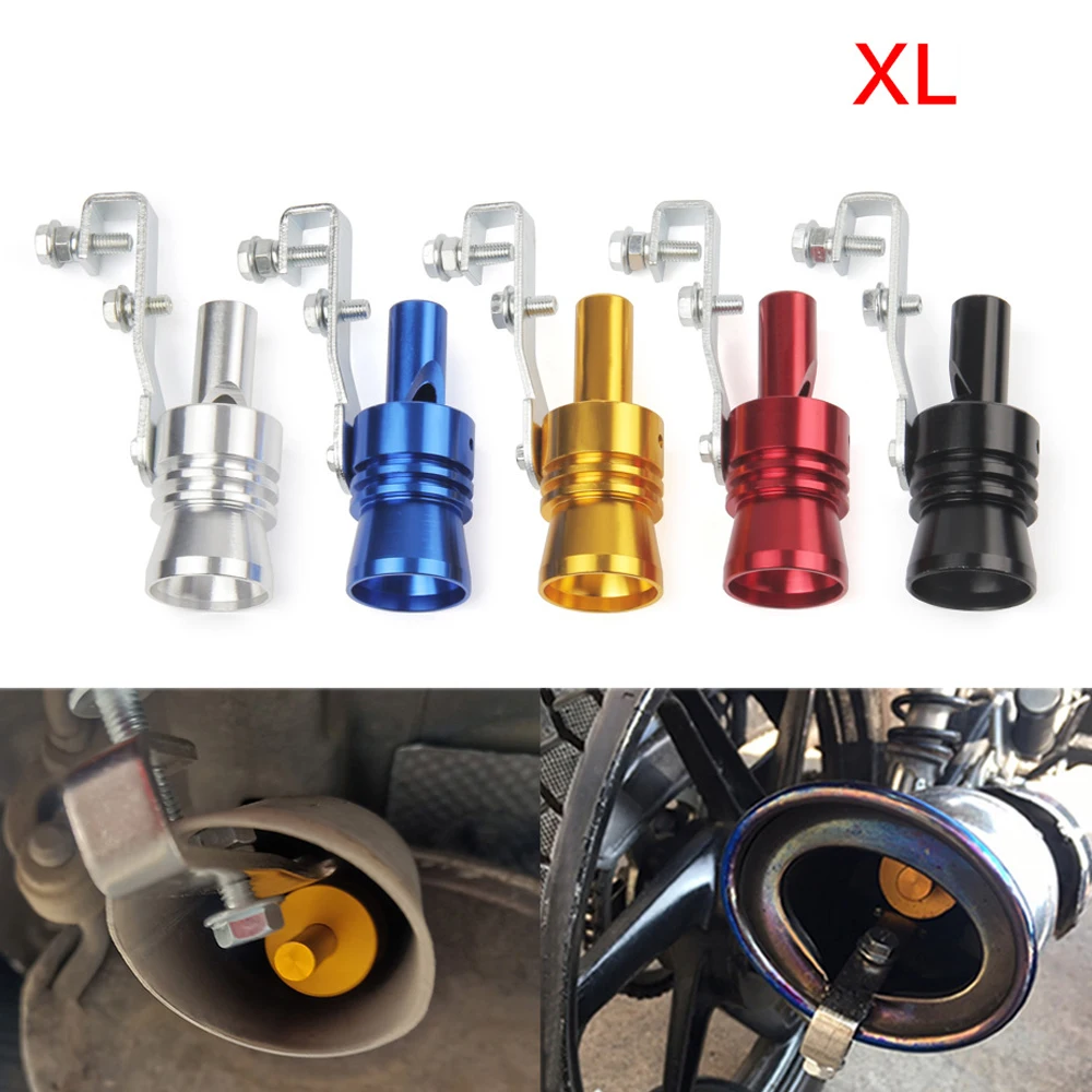 

Universal Car Size M / XL Turbo Sound Whistle Muffler Exhaust Pipe Auto Blow-off Valve Simulator for All Cars Quality Mufflers