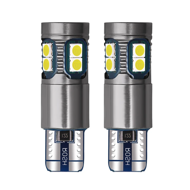 

2Pcs Super Bright T10 168 Led Bulbs 194 W5W 3030SMD Led Canbus For Car Interior Dome Door Light T10 Wedge Side Lamps 12V 24V