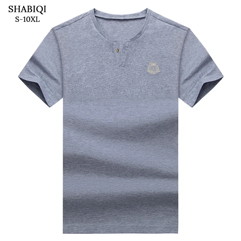 SHABIQI, Классическая брендовая мужская рубашка, Мужская рубашка поло, Мужская рубашка поло с коротким рукавом, дизайнерская рубашка поло размера плюс 6XL 7XL 8XL 9XL 10XL
