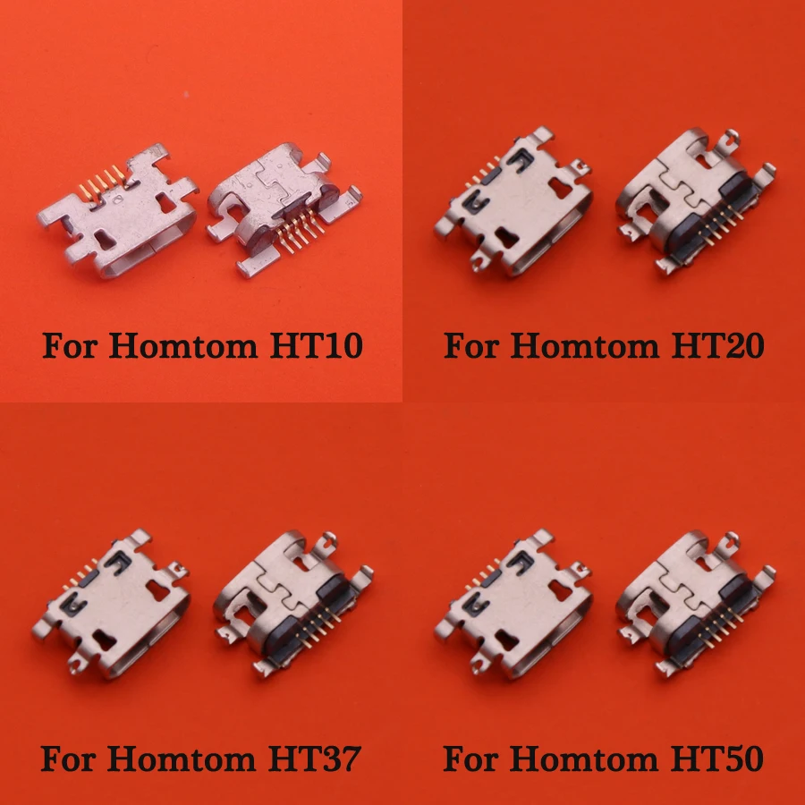 2 шт./лот запасные части для HOMTOM HT10/HT20/HT37/HT50 Восьмиядерный порт зарядки данных Разъем гнездо Micro USB разъем питания