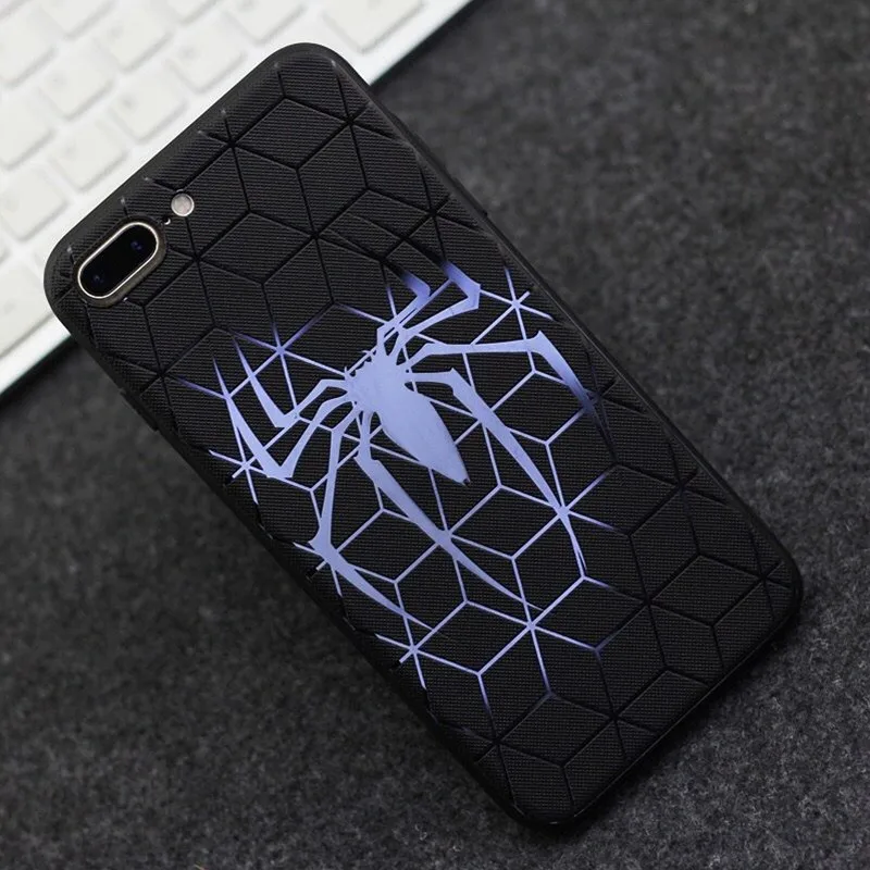 3D защитный силиконовый чехол для iPhone XS MAX XR Бэтмен Супермен Мстители 7 8 6 6S Plus |