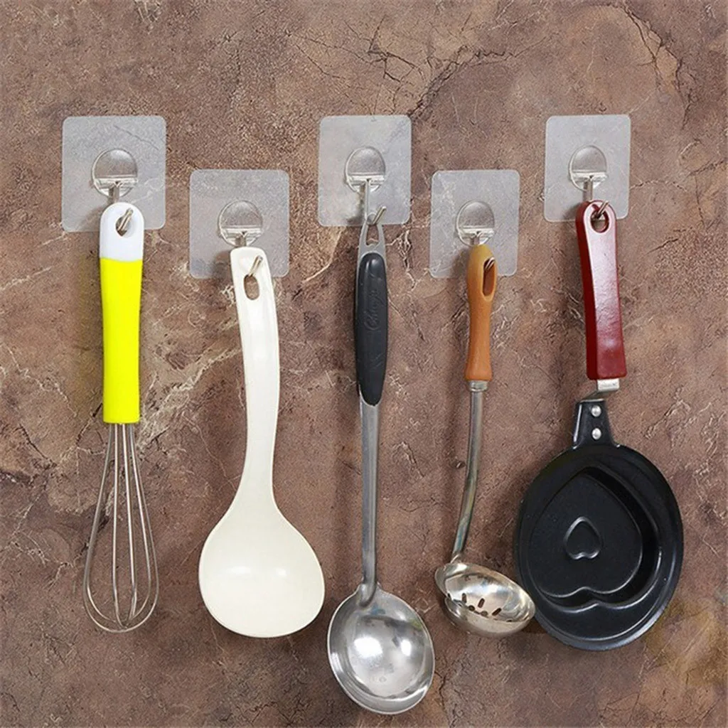Настенные крючки для хранения крепкая прозрачная присоска настенные крючки для хранения Вешалка Органайзер для кухни ванной комнаты#007