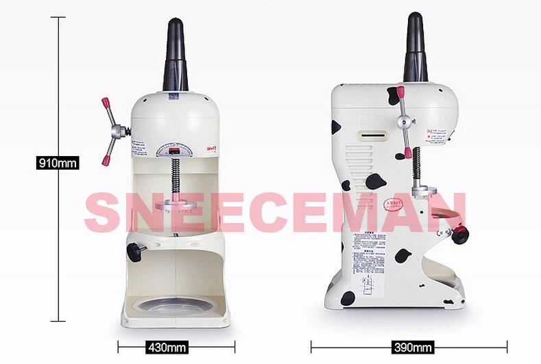 Коммерческий чайный магазин машина для измельчения льда Электрический Снежный лед крем для бритья бритые мороженое производитель бритья Механическая дробилка