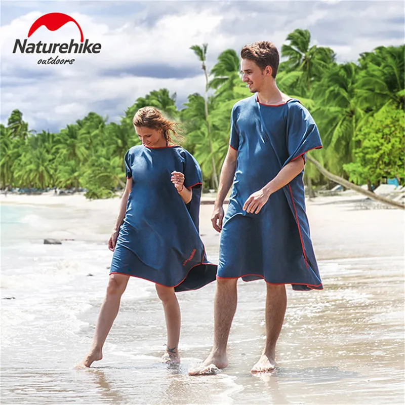 

Naturehike Quick Dry Bath Towel Wearable Beach Towel Soft Absorbent Adult Travel Swimming Bath Gown Towel Bathrobe yoga towel