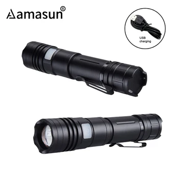 

USB Flashlight Rechargeable 18650 Powered Zoomable Lantern Portable Linterna Torch XM-L2 LED Tactical Flashlight 5 Modes