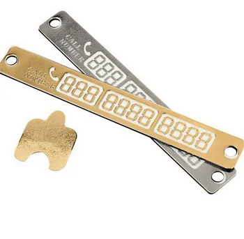 

Car Styling Parking Notification Phone Number Card Luminous Telephone Number Plate Car-Styling Accessories