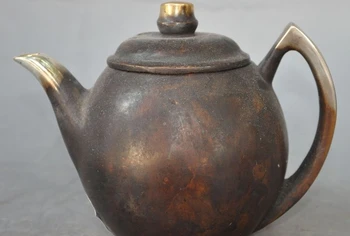 

chinese bronze copper auspicious lucky statue Wine Tea Pot Flagon Teapot