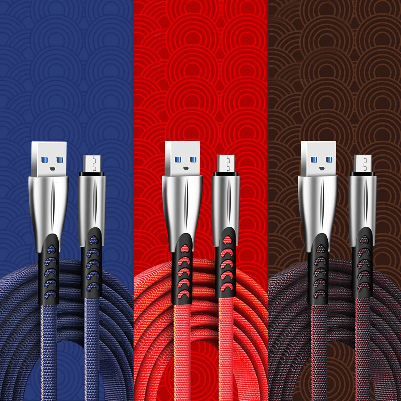 3A кабель Micro USB для быстрой зарядки 1 м кабель для быстрой зарядки для мобильных кабелей samsung huawei Xiaomi LG Android Microusb