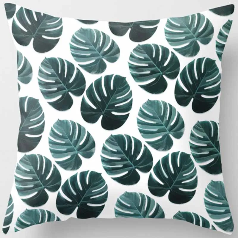 Tropical plants pineapple thick pillow case flower double sides pattern pillow cover mandala beauty square pillow case 45*45 - Цвет: 16