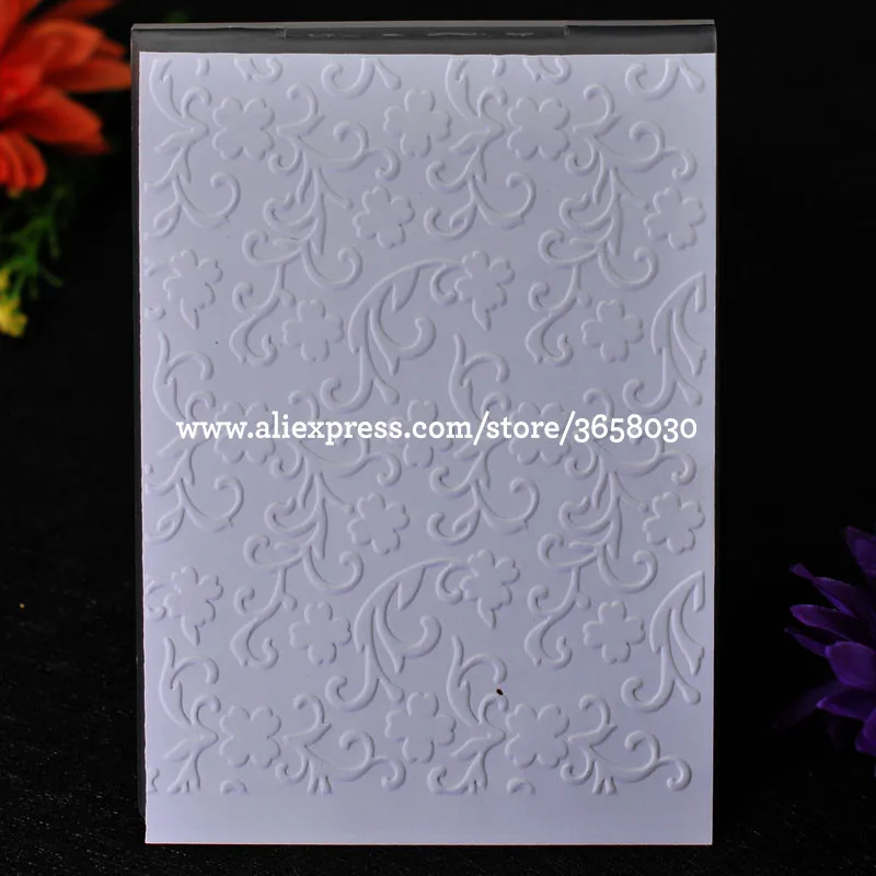 

Flowers Plastic Embossing Folder For Scrapbook DIY Album Card Tool Plastic Template 10.6x14.5cm 8070834