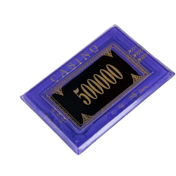 

20 pcs/set Poker Chips Texas Hold'em Digital Dragon Acrylic Round/Rectangle Value Casino Coins Poker Wholesale