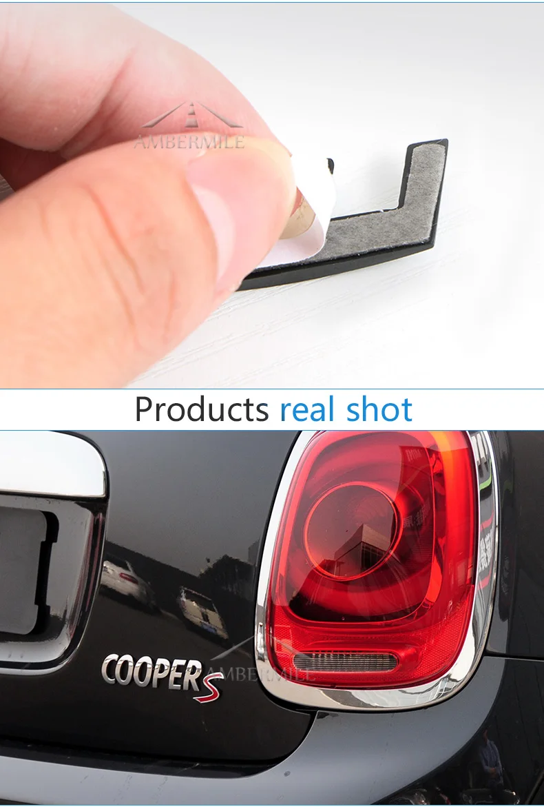  3D Metal Mini Cooper S Car Stickers Rear Trunk Tail Emblem for Mini Cooper R55 R56 R57 R58 R59 R60 R61 F54 F55 F56 F60 (4)