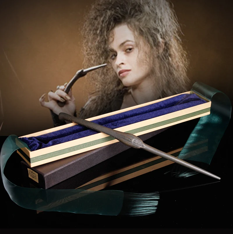 

Metal Core Newest Quality Deluxe HP Bellatrix Laguage Magic Wands/Stick with Gift Box Packing Free Train Ticket