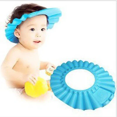 Adjustable Baby Shower cap protect Shampoo for baby health Bathing bath
