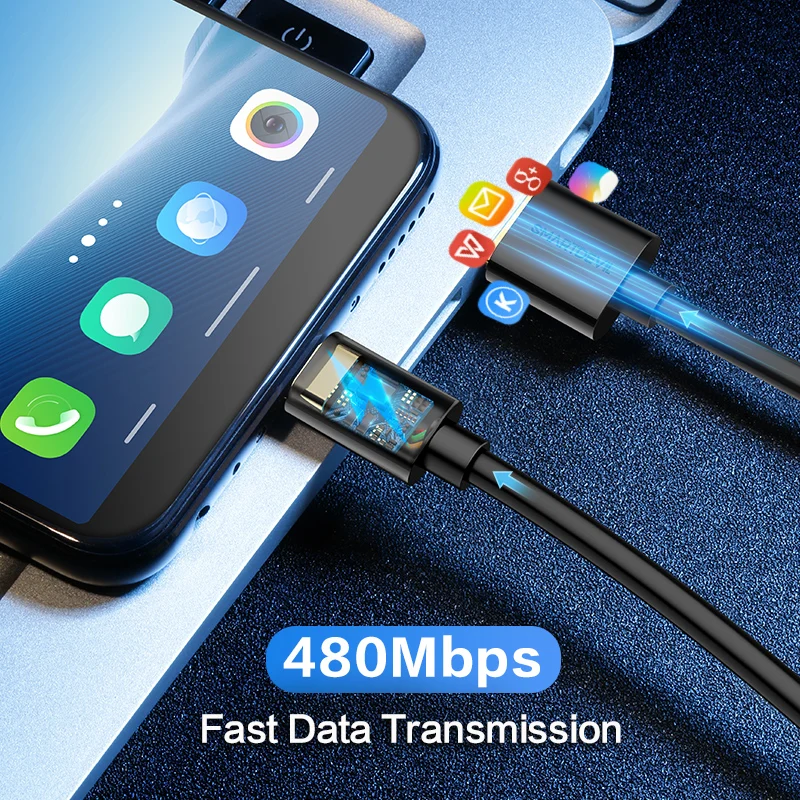 SmartDevil 3A سريع تهمة المصغّر usb كابل علامة هواوي Xiaomi قوة البنك شاحن شاحن هاتف محمول يعمل بنظام تشغيل أندرويد الكمبيوتر البيانات الحبل