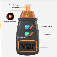 Digitale Laser Photo Tachometer Nicht Kontakt RPM Tach Digitale Laser-Tachometer Tachometer Speed Gauge Motor Dropship Keine Anzeigen