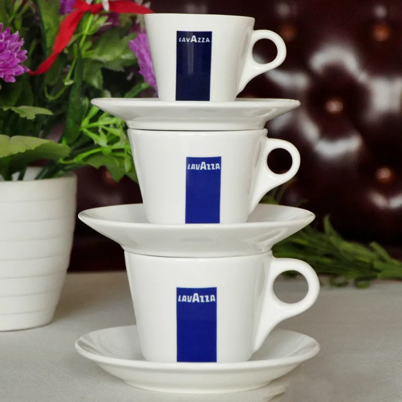 

European coffee cup Large medium and small coffee cups and saucers professional custom ceramic cups