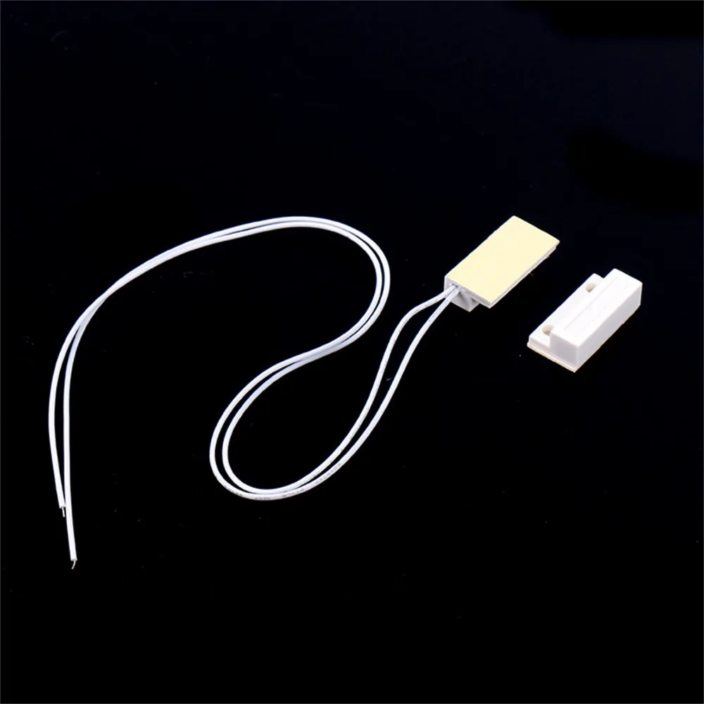 

1 Pair Cheap MC-38 Wired Door Window Sensor MC38 Magnetic Switch normally Closed NC for our Home gsm pstn Alarm System Safe